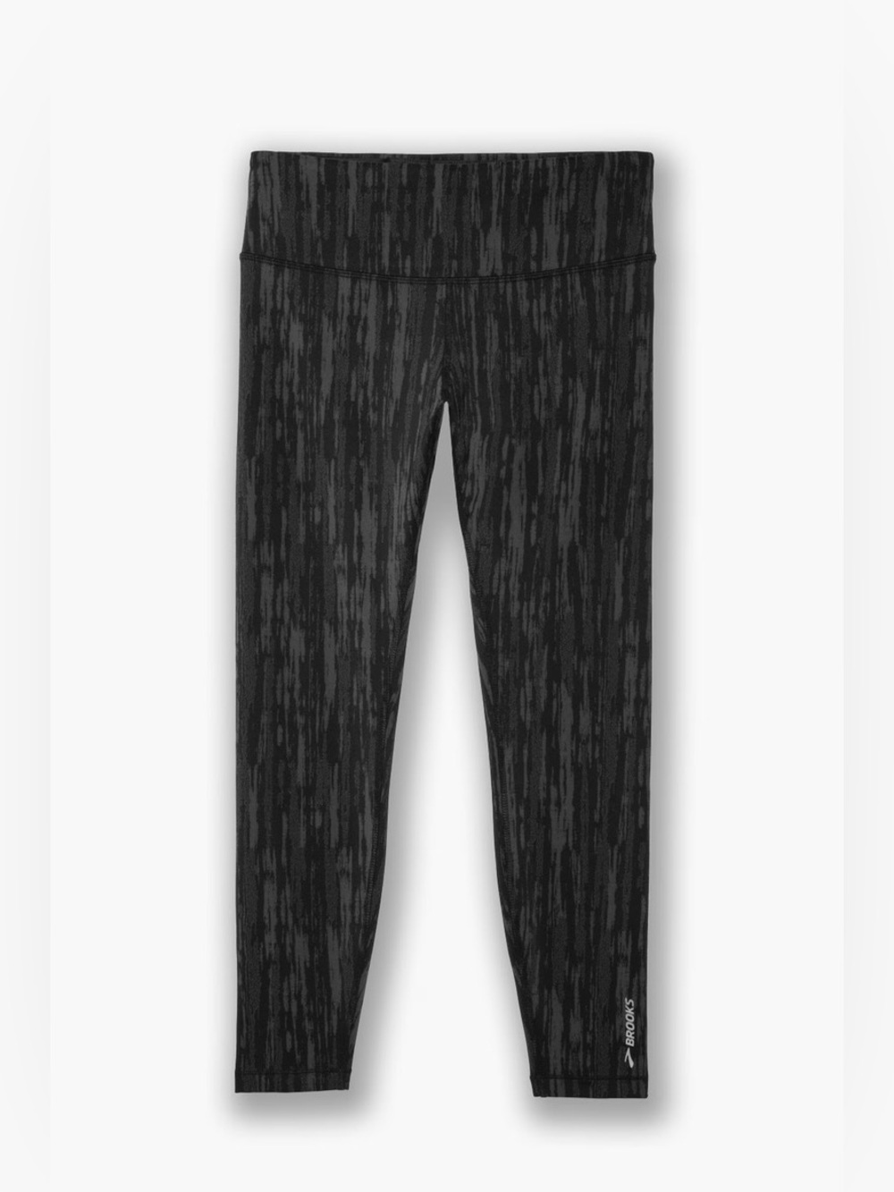 BROOKS Women’s Formation Crop Running Leggings - Midnight Streaked Stripe